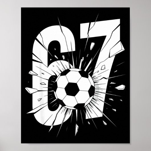 Poster 67 Soccer Six Seven 6 7 Mème 67 (Devant)