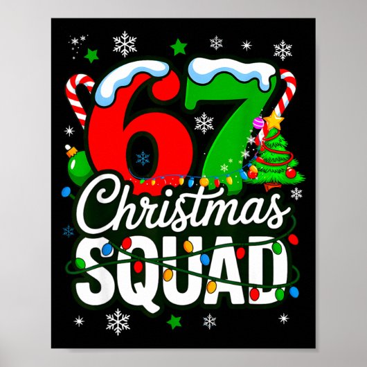 Poster 67 Squad Teacher Christmas Funny Holiday Clroom Cr (Devant)