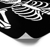 Poster 67 squelette drôle six sept Gen Alpha Halloween mo (Coin)