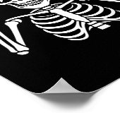 Poster 67 squelette drôle six sept Gen Alpha Halloween mo (Coin)