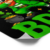 Poster 67 St-Patrick drôle Six Sept Mème Leprechaun (Coin)