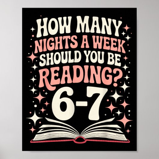 Poster 67 Teacher How Many Nights A Week Should You Be Re (Devant)