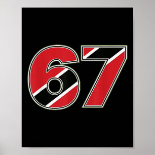 Poster 67 Trinidad Togo Drapeau Nombre Conception