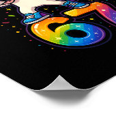 Poster 67 Unicorn Dabbing Six Sept Mème Drôle (Coin)