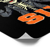 Poster 67endy squelette – 67 Six Seven Halloween 6 manche (Coin)