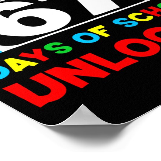 Poster 67th Day Of School Gamer Level 67 Days Unlocked 6 (Coin)