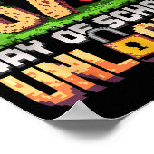 Poster 67th Day Of School Gamer Level Unlocked 100 Days O (Coin)