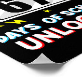 Poster 67th Day Of School Level 67 Days Of School Unlocke (Coin)