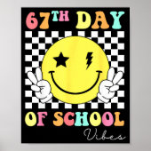 Poster 67th Day Of School Smile Face 67 Six Seven Meme Gi (Devant)