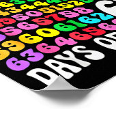 Poster 67th Day Of School Teacher 67 Days Math Numbers  (Coin)