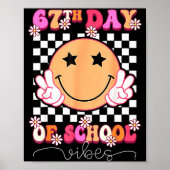 Poster 67th Day Of School Vibes Funny Six Seven 67 Meme S (Devant)