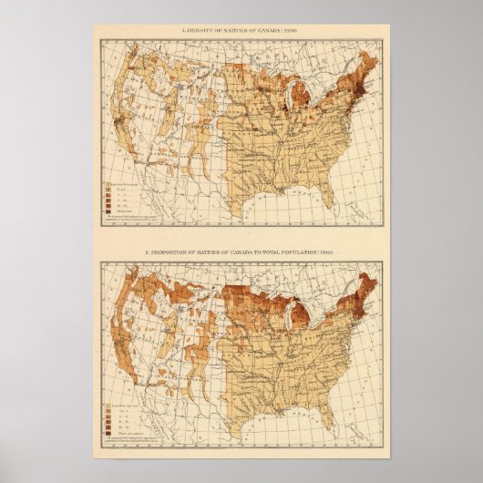 Poster 68 Autochtones Canada 1900 (Devant)