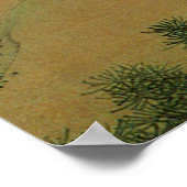 Poster 6. 紫 陽 花 双 鶏 図, 若 Hydrangea et Rooster, Jakuchu, 冲 (Coin)