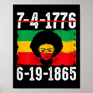 Poster 6-19-1865 Mois de l'histoire des Noirs afro-améric