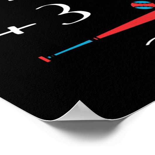 Poster 6 4 3 2 Jouer Double Baseball (Coin)