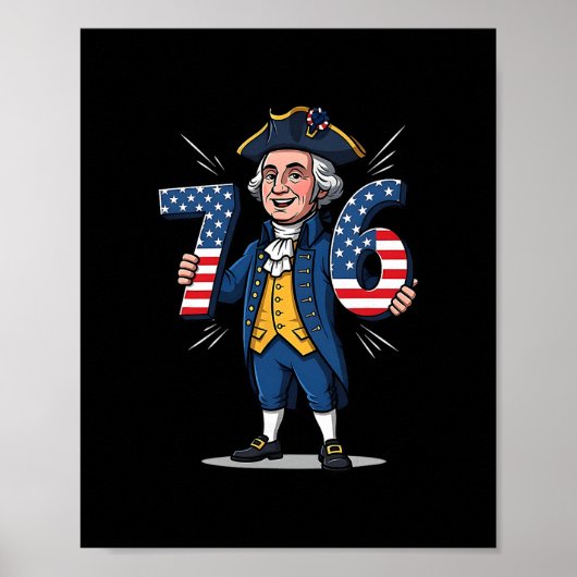 Poster 6-7 7-6 George Washington Six Sept Mèmes Gen Alpha (Devant)