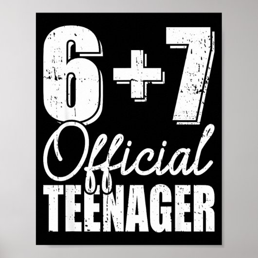 Poster 6 + 7 adolescent 13e anniversaire (Devant)