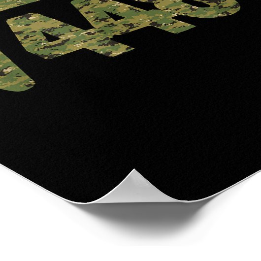 Poster 6 7 Army Pattern Meme Square Root 4489 Slang Math (Coin)