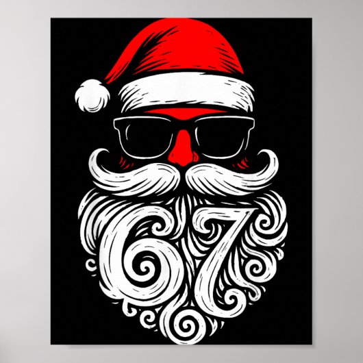 Poster 6 7 Christmas 67 Santa Six Seven Christmas Boys Te (Devant)