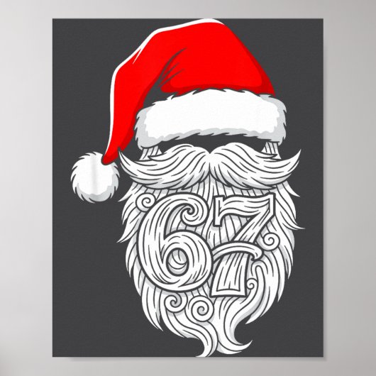 Poster 6 7 Christmas 67 Santa Six Seven Christmas Boys Te (Devant)