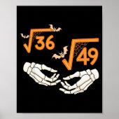 Poster 6 7 Halloween Math Square Root 67 Meme Gen Alpha S (Devant)