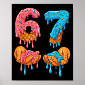Poster 6 7 Meme Ice Cream Drip Gen Alpha Slang  (Devant)