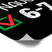 Poster 6-7 Meme Nice Naughty 67 Christmas Brain Rot Funny (Coin)