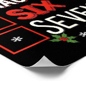 Poster 6-7 Meme Nice Naughty 67 Christmas Brain Rot Funny (Coin)