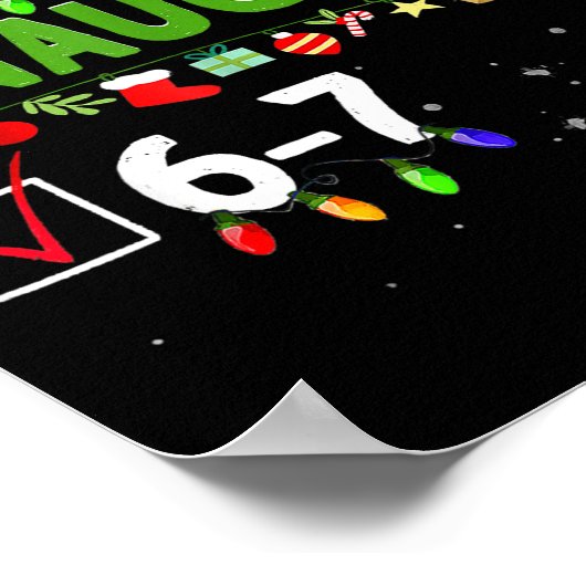 Poster 6-7 Meme Nice Naughty Six Seven 67 Funny Christmas (Coin)