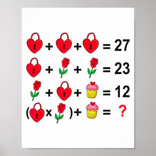 Poster 6 7 Mème Six Sept Saint-Valentin 67 Faites Le Calc (Devant)