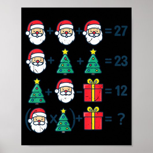 Poster 6 7 Order Operation Christmas Math Professor Costu (Devant)