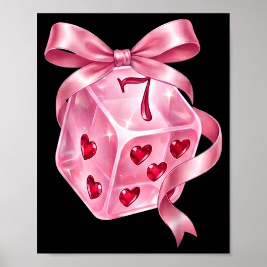 Poster 6 7 Preppy Valentine Y2k Funny Coquette Nk Dice Bo (Devant)