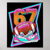 Poster 6 7 Six Seven Meme American Football Drip Number 6 (Devant)