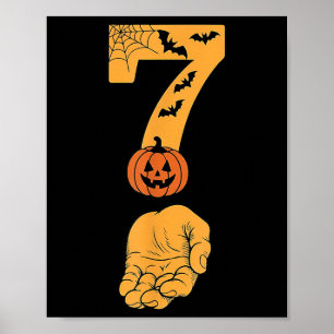Poster 6 7 Six Seven Mème Avec Main Toile D'araignée Hall