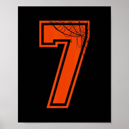 Poster 6 7 Spider Web Funny Costume d'Halloween Tee (Devant)