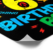 Poster 6 Birthday Boy Comic Cool 6th Bday Superhero Party (Coin)