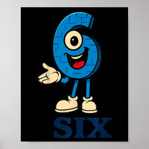 Poster 6 Brainrot 67 Six Seven 6 7 Mème Personnalisé