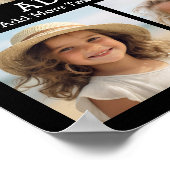 Poster 6 Collage photo avec 2 lignes de texte simple (Coin)