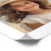 Poster 6 Collage photo avec 2 lignes de texte simple (Coin)