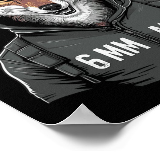 Poster 6 mm Arc Coyote Tir Sport Chasse (Coin)