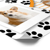 Poster 6 Nom de Collage Photo Maison de Chien Empreintes (Coin)