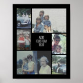 Poster 6 photo collage - arrière - plan noir - texte blan (Devant)