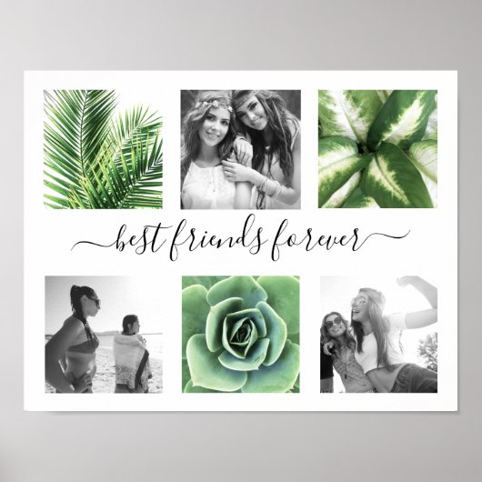 Poster 6 photo collage Meilleurs amis pour toujours poste (Devant)
