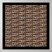 Poster 6 photo décalée sur tout le motif (Devant)