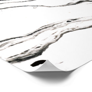 Poster 6 pieds sous l'affiche de marbre 14x11