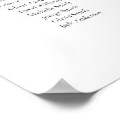 Poster 6 Tables Simple Notre Plan de Table des Personnes (Coin)
