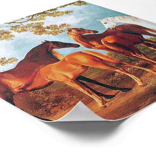 Poster 6a Mares et poulains (Coin)