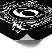 Poster 6e anniversaire mariage crête en détresse (Coin)