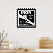 Poster 6e anniversaire mariage traditionnel cadeau fer (Cuisine)