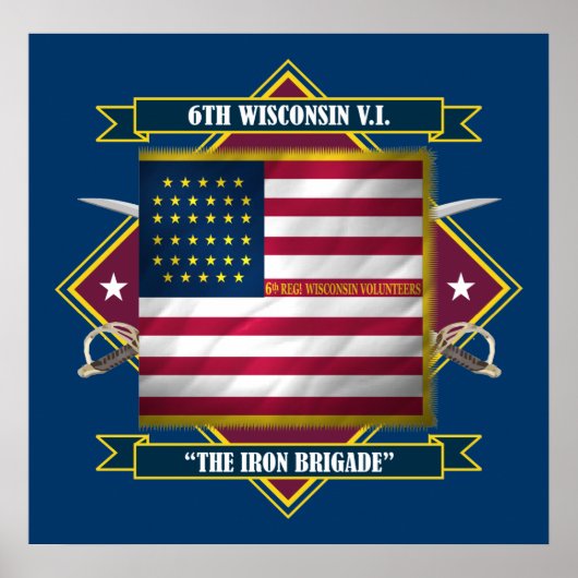 Poster 6e infanterie du Wisconsin (Devant)